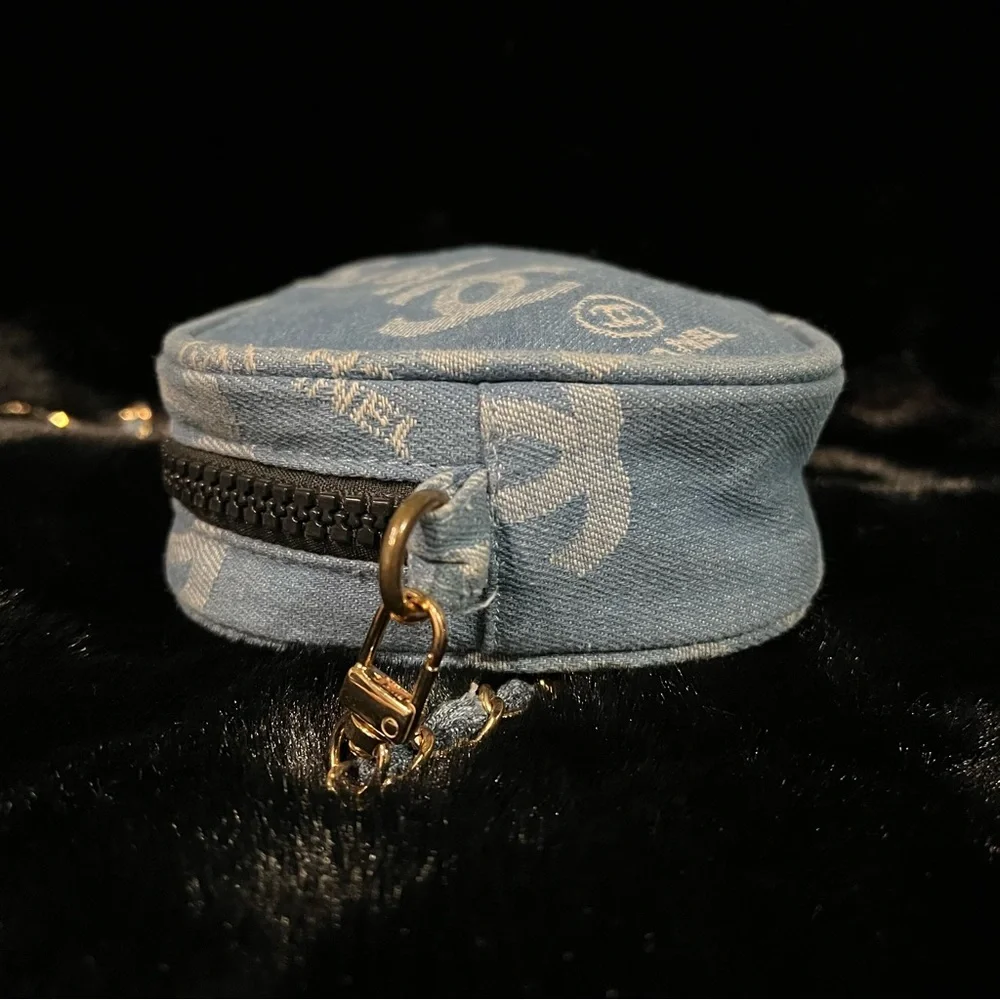 Chanel Beaute Blue Denim Logo Crossbody - Picture 8 of 12